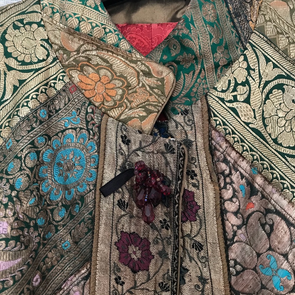 Lili Butler jacket Indian Brocade ONE OF A KIND - Picture 5 of 10